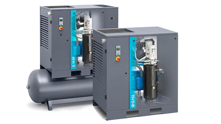 Atlas Copco G စီးရီးဟိုက်ဒရောလစ်ပစ္စတင် compressor