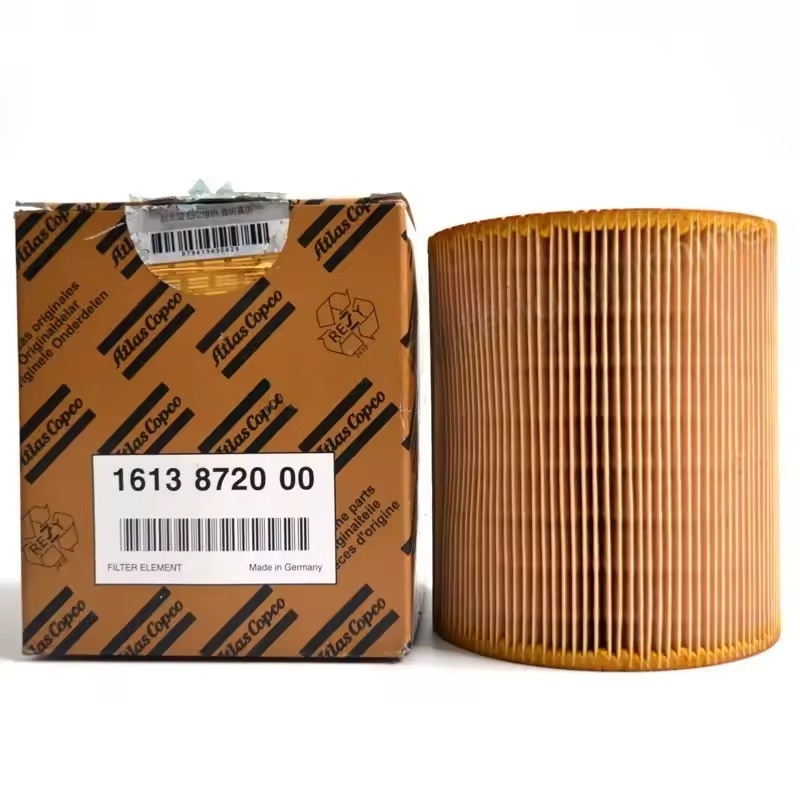 1613872000 Atlas Copco Screw Air Compressor Air Filter မူရင်း