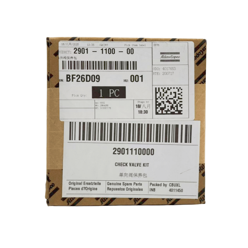 29011110000 Atlas Copco Air Compressor Check Valve Repair Kit ကိုစစ်ဆေးပါ