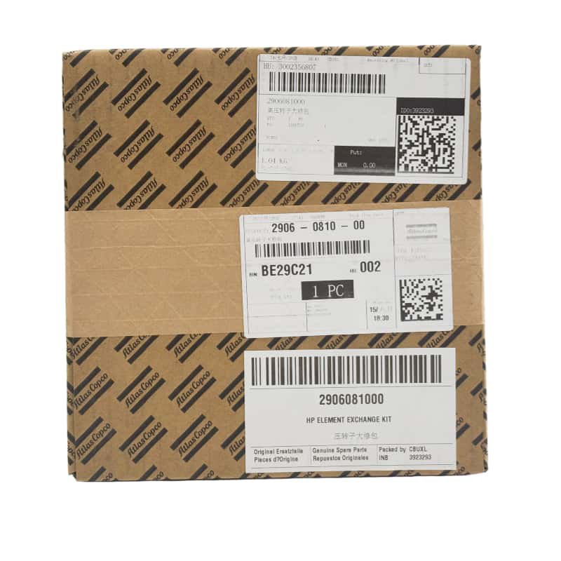 2906081000 Atlas Copco Air Compressor HP ဒြပ်စင်ဖလှယ်မှု Kit