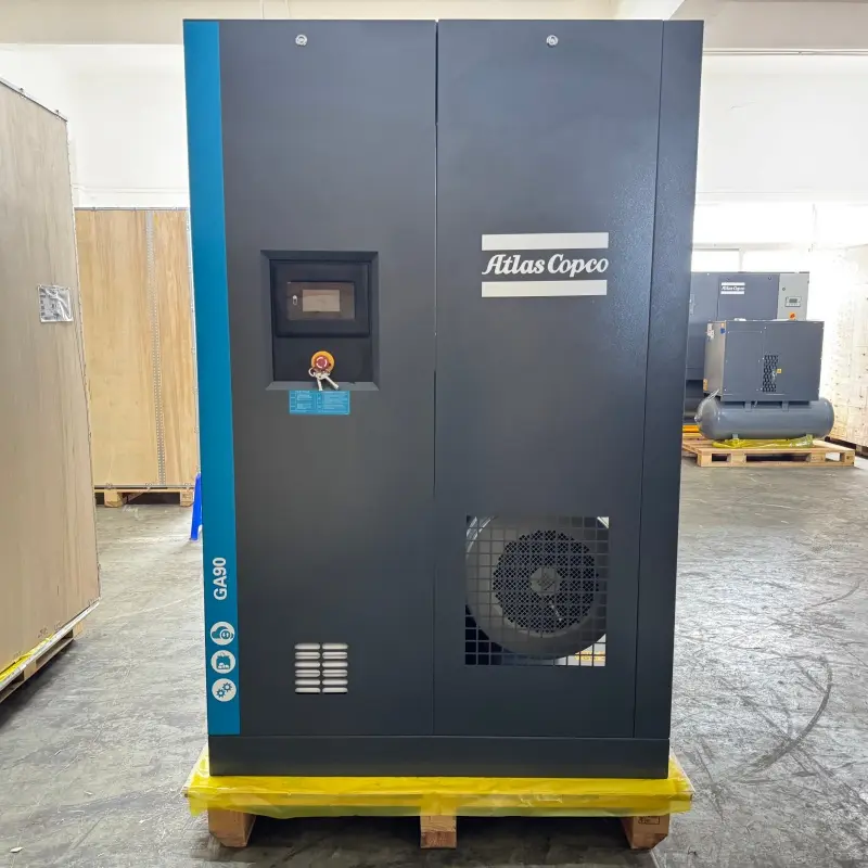 Atlas Copco GA90 90 kW 125 HP Oil Injected Rotary Screw Compressor စစ်မှန်