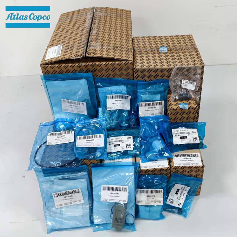 Atlas Copco Original စစ်မှန်သော Air Compressor Spare Parts Oil Separator Filter Valve Unloader Service Kit Sensor EWD Drain