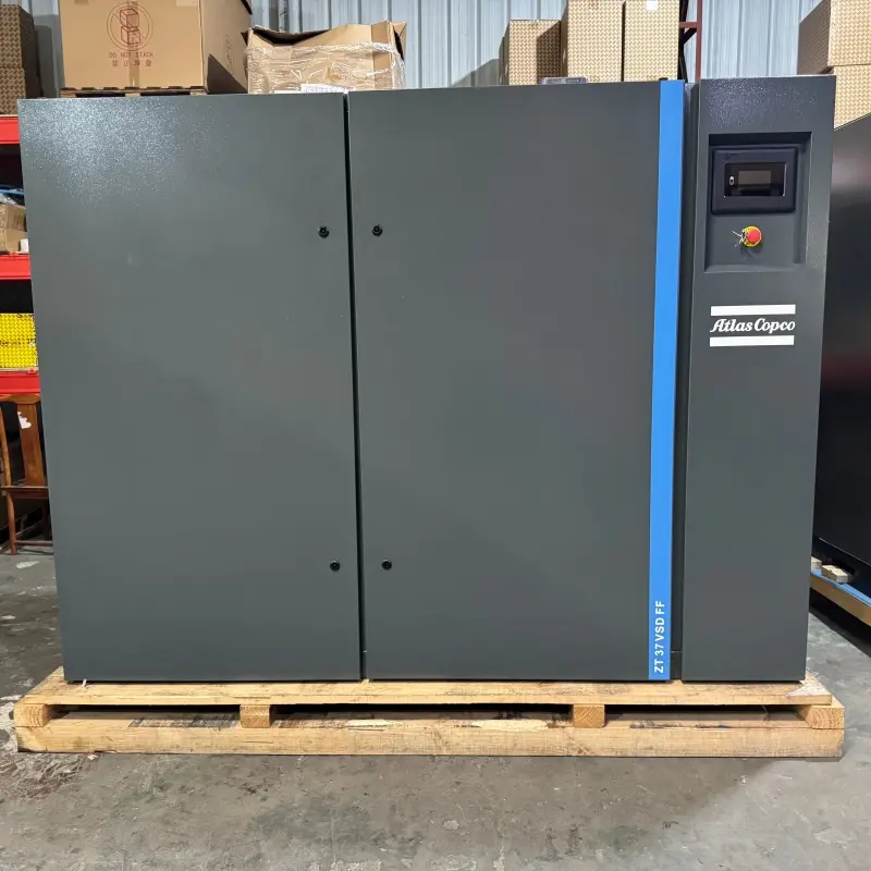 Atlas Copco ZT 37 VSD FF Oil Free Screw Compressor 37KW 50HP အခြောက်ခံစက် အမျိုးအစား 0 စစ်မှန်